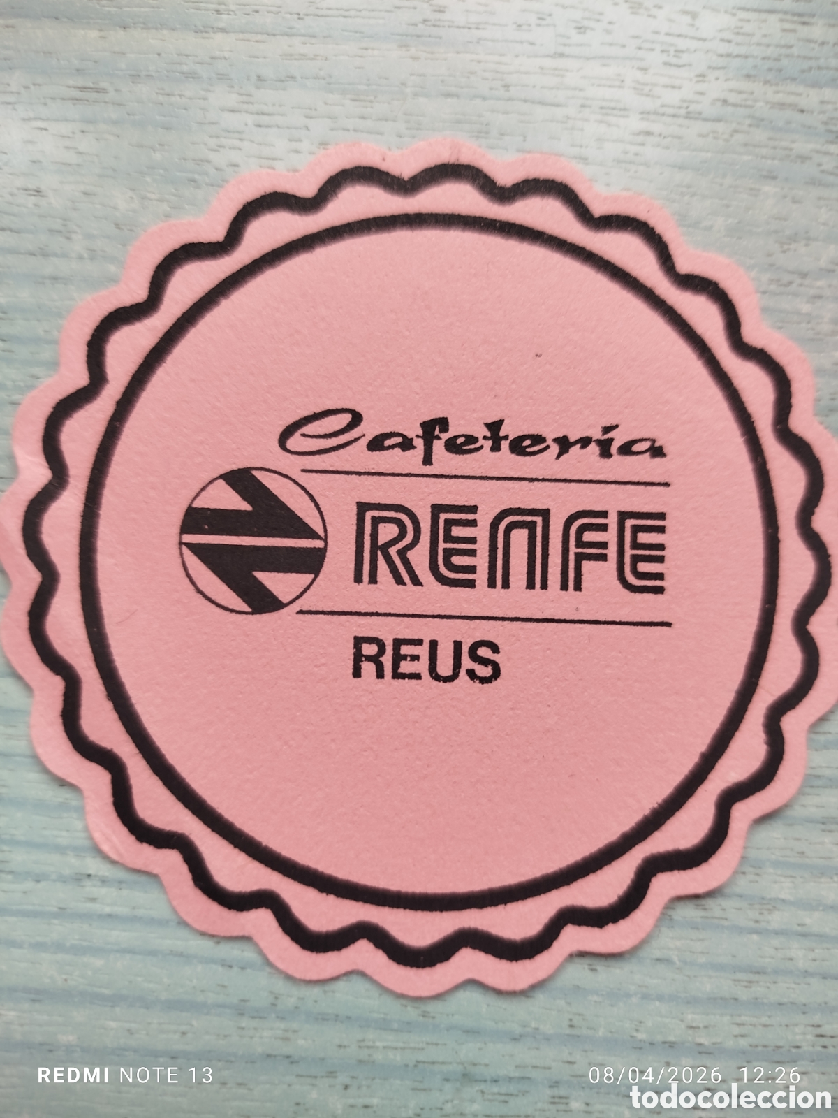 Otros Art&iacute;culos de Coleccionismo en Papel: posavasos -cafeteria renfe ---reus