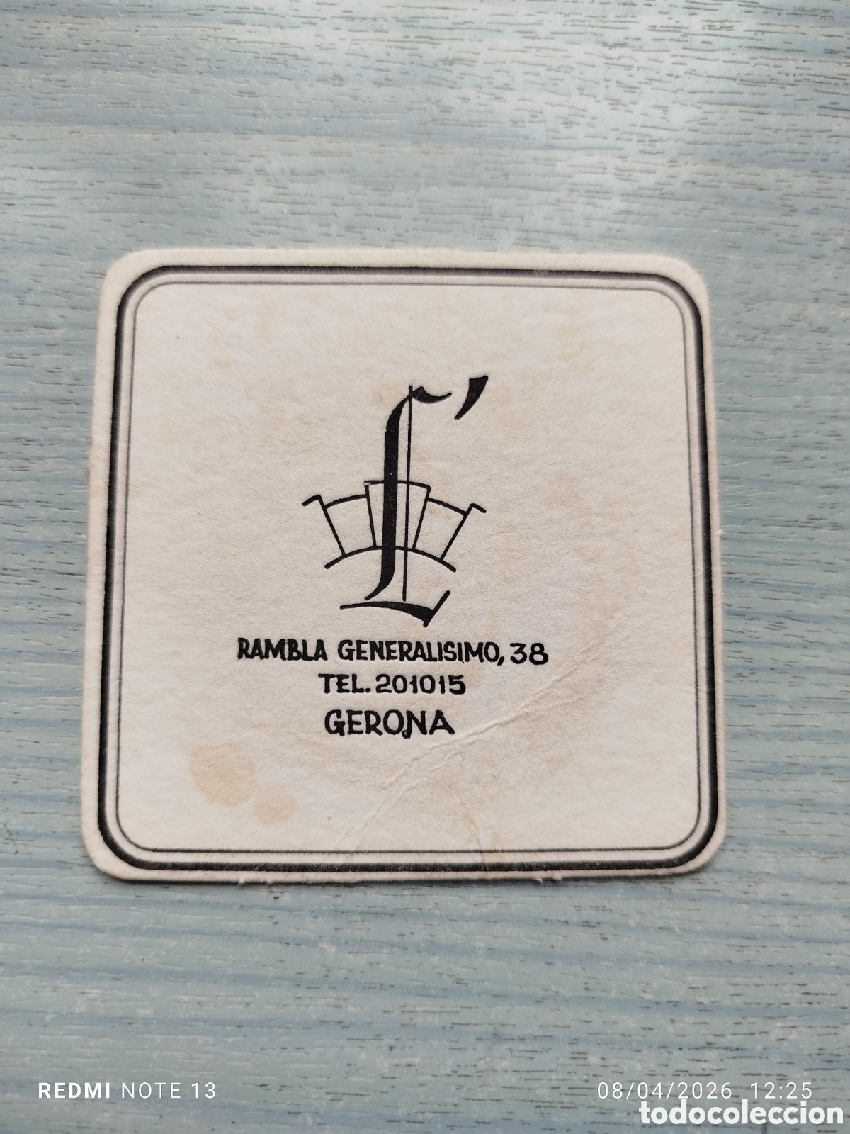 Otros Art&iacute;culos de Coleccionismo en Papel: posavasos -sin identificar..GERONA