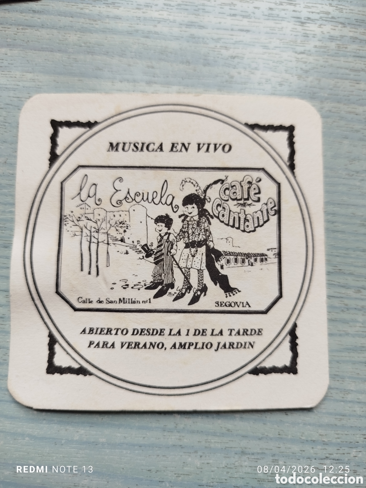 Otros Art&iacute;culos de Coleccionismo en Papel: posavasos -CFE CANTANTE LA ESCUELA--SEGOVIA