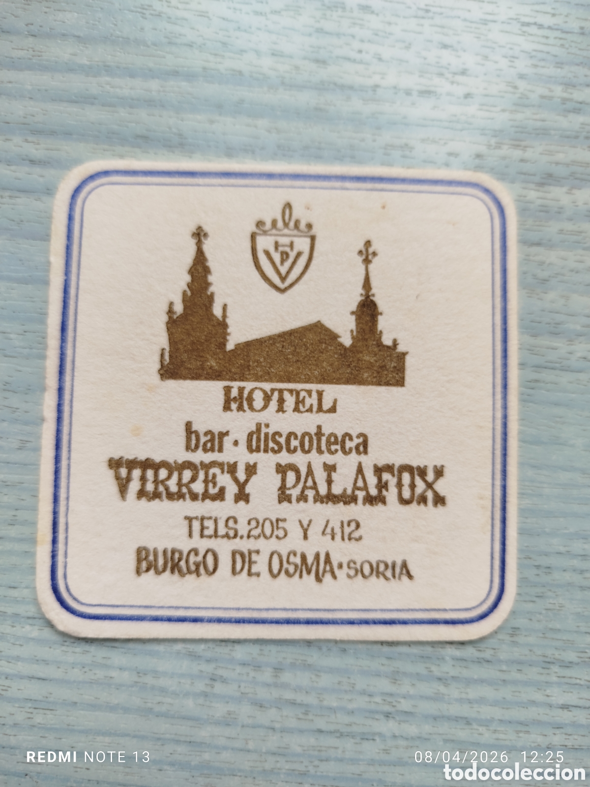 Otros Art&iacute;culos de Coleccionismo en Papel: posavasos -hotel virrey palafox.burdo de osma--soria