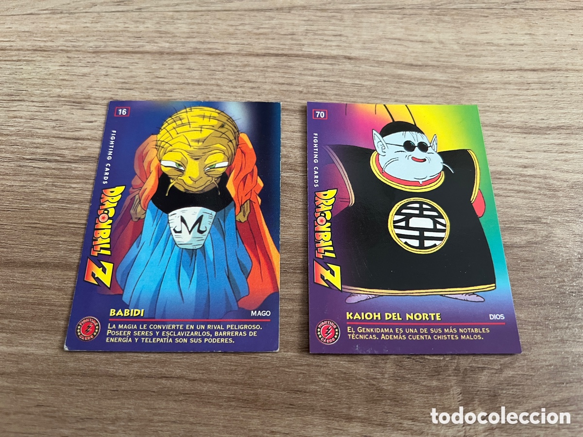 Otros Art&iacute;culos de Coleccionismo en Papel: 2 cartas (16, 70) Dragon Ball Z Fighting Cards. (1999)