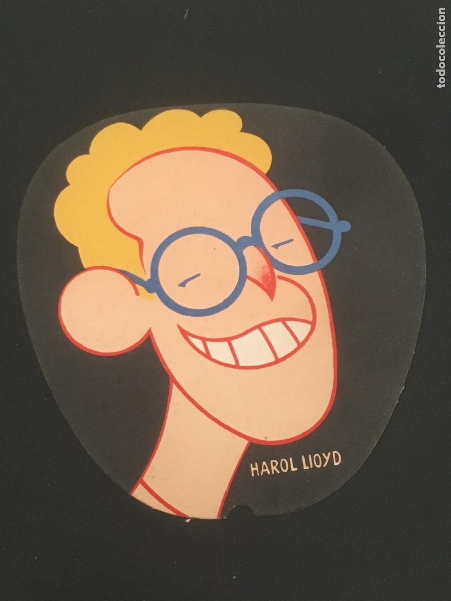Otros Art&iacute;culos de Coleccionismo en Papel: harold lloyd precioso abanico paypay modernista de carton tema cine perfecto estado como nuevo