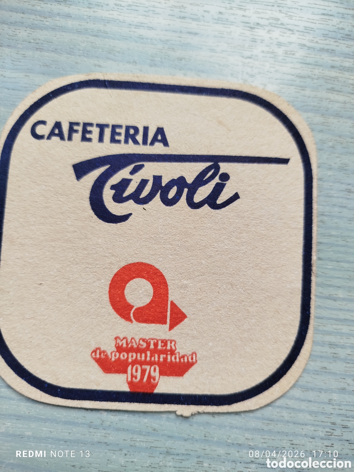 Outros artigos de papel: posavasos -cafeteria tivoli--asturias