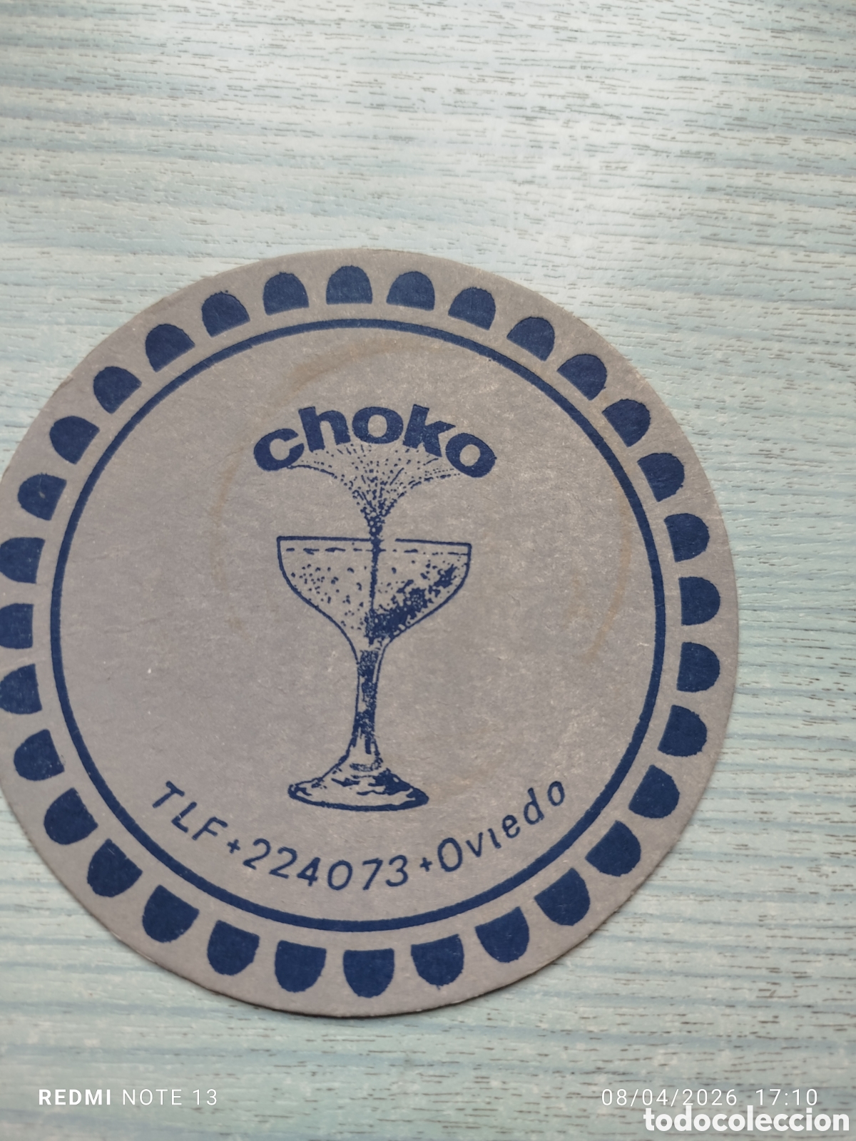 Otros Art&iacute;culos de Coleccionismo en Papel: posavasos -choco--oviedo