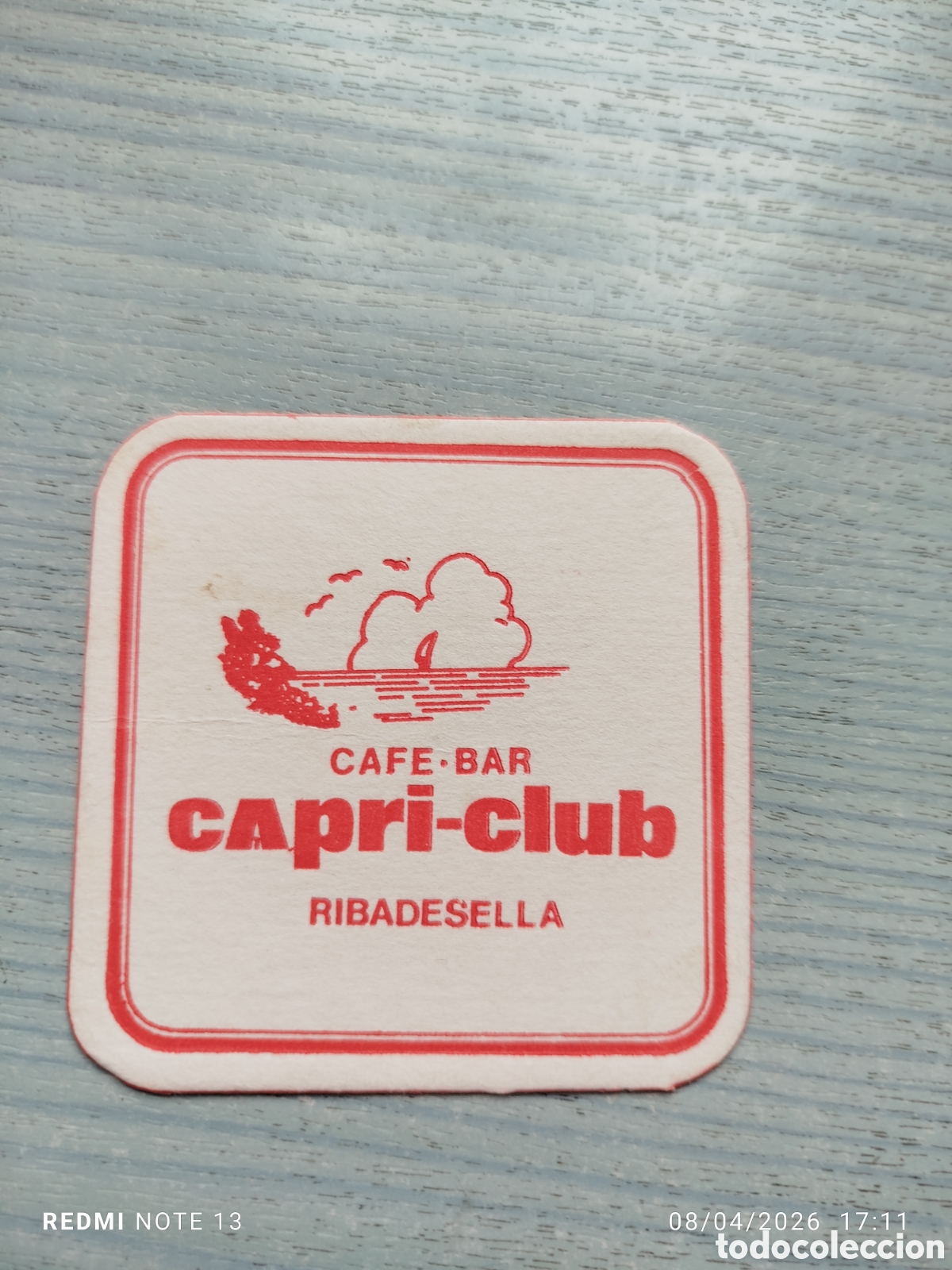 Otros Art&iacute;culos de Coleccionismo en Papel: posavasos -cafe capri-club.ribadesella-asturias