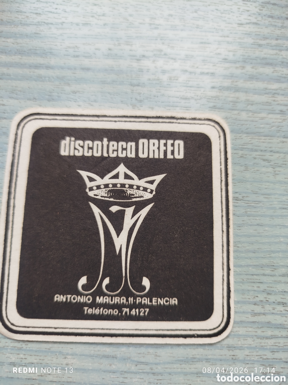 Otros Art&iacute;culos de Coleccionismo en Papel: posavasos -discoteca orfeo palencia