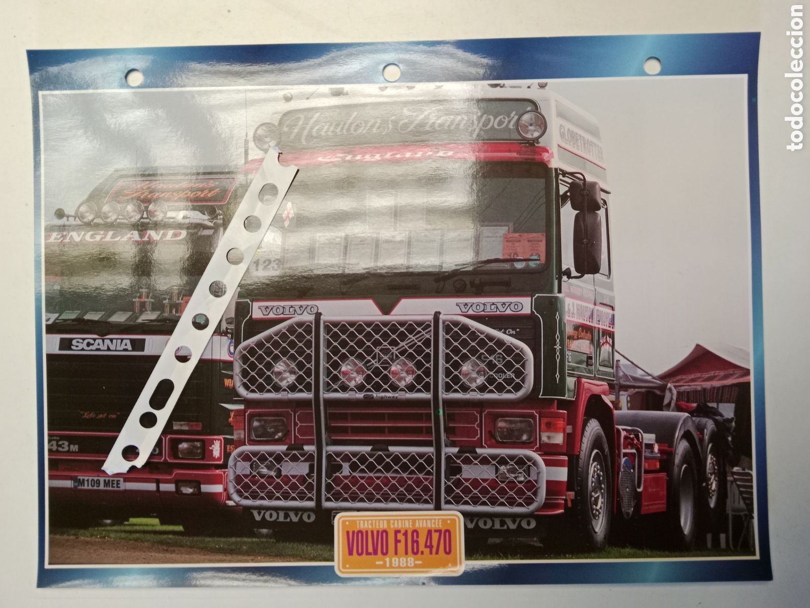 Otros Art&iacute;culos de Coleccionismo en Papel: Ficha cami&oacute;n Volvo F 16 470