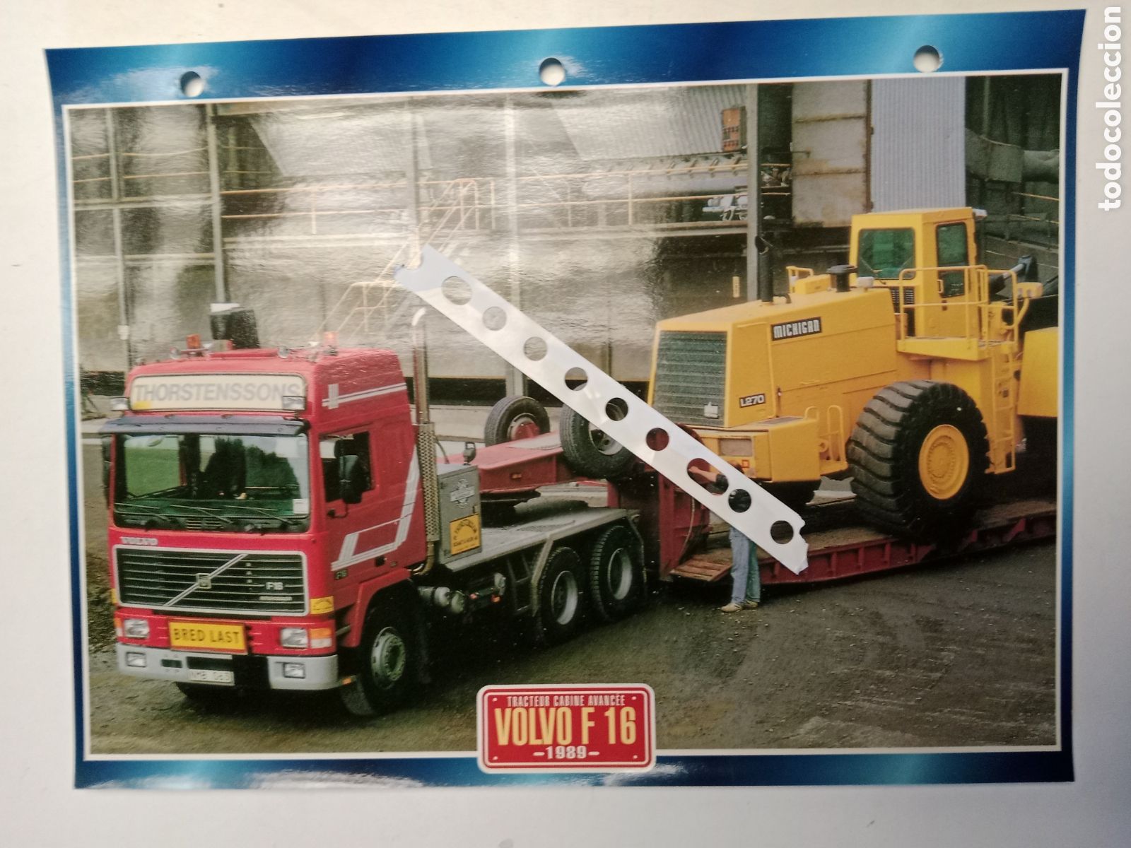 Otros Art&iacute;culos de Coleccionismo en Papel: Ficha cami&oacute;n Volvo F 16