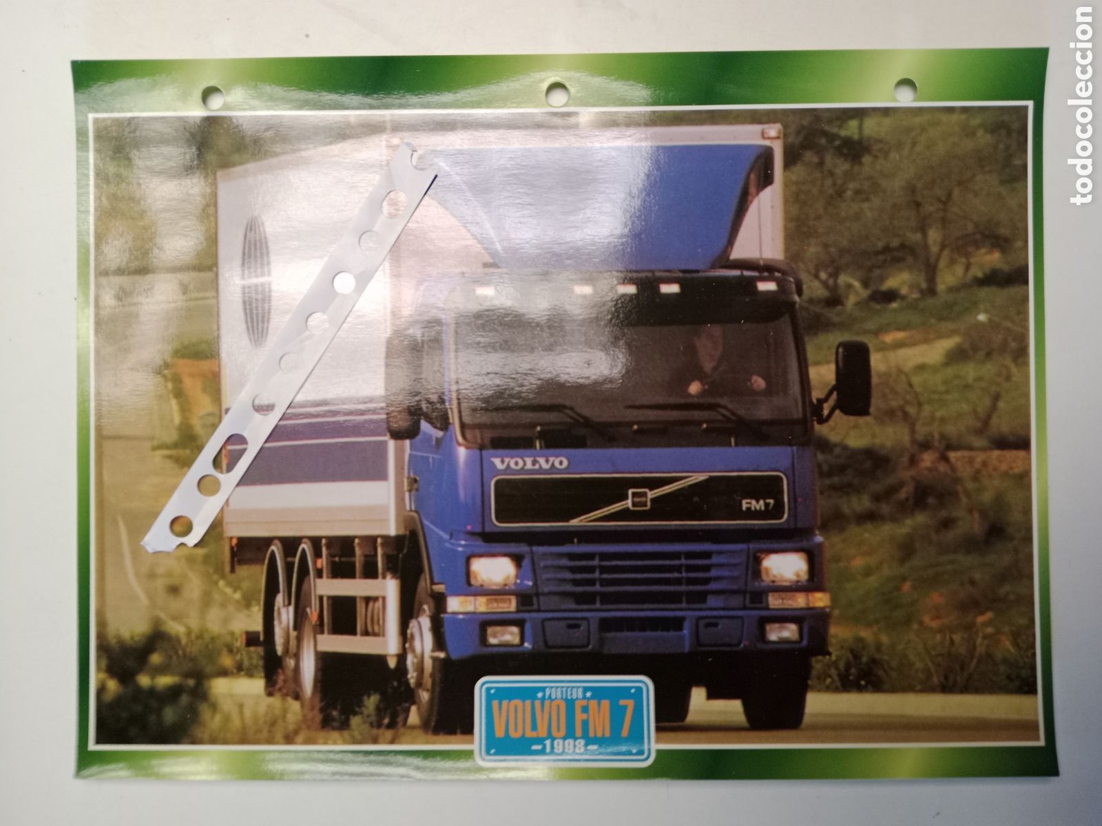 Otros Art&iacute;culos de Coleccionismo en Papel: Ficha cami&oacute;n Volvo FM 7