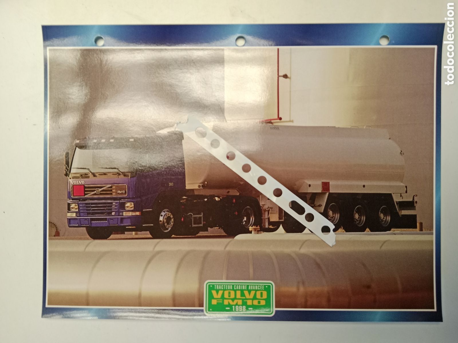 Otros Art&iacute;culos de Coleccionismo en Papel: Ficha cami&oacute;n Volvo FM 10