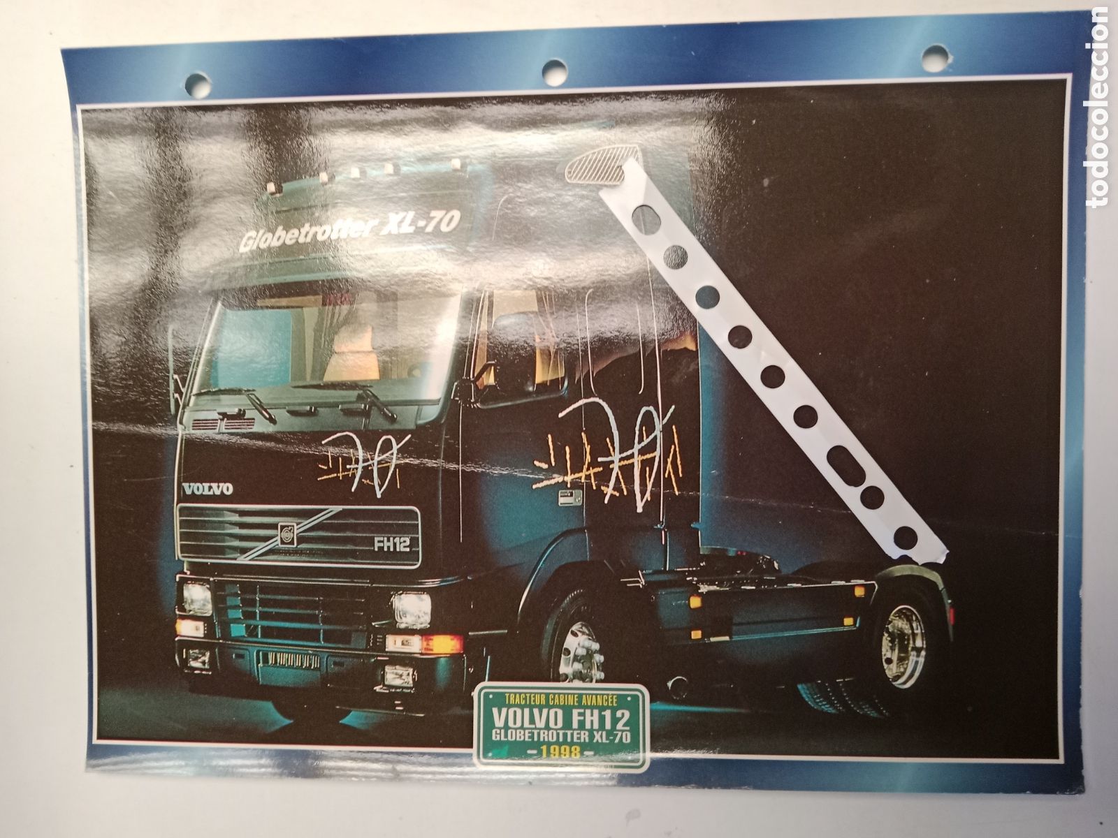 Otros Art&iacute;culos de Coleccionismo en Papel: Ficha cami&oacute;n Volvo FH 13 globetrotter XL 70