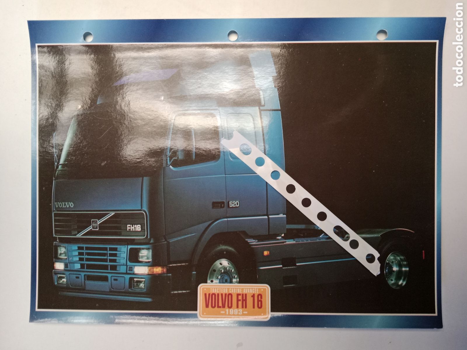 Otros Art&iacute;culos de Coleccionismo en Papel: Ficha cami&oacute;n Volvo FH 16