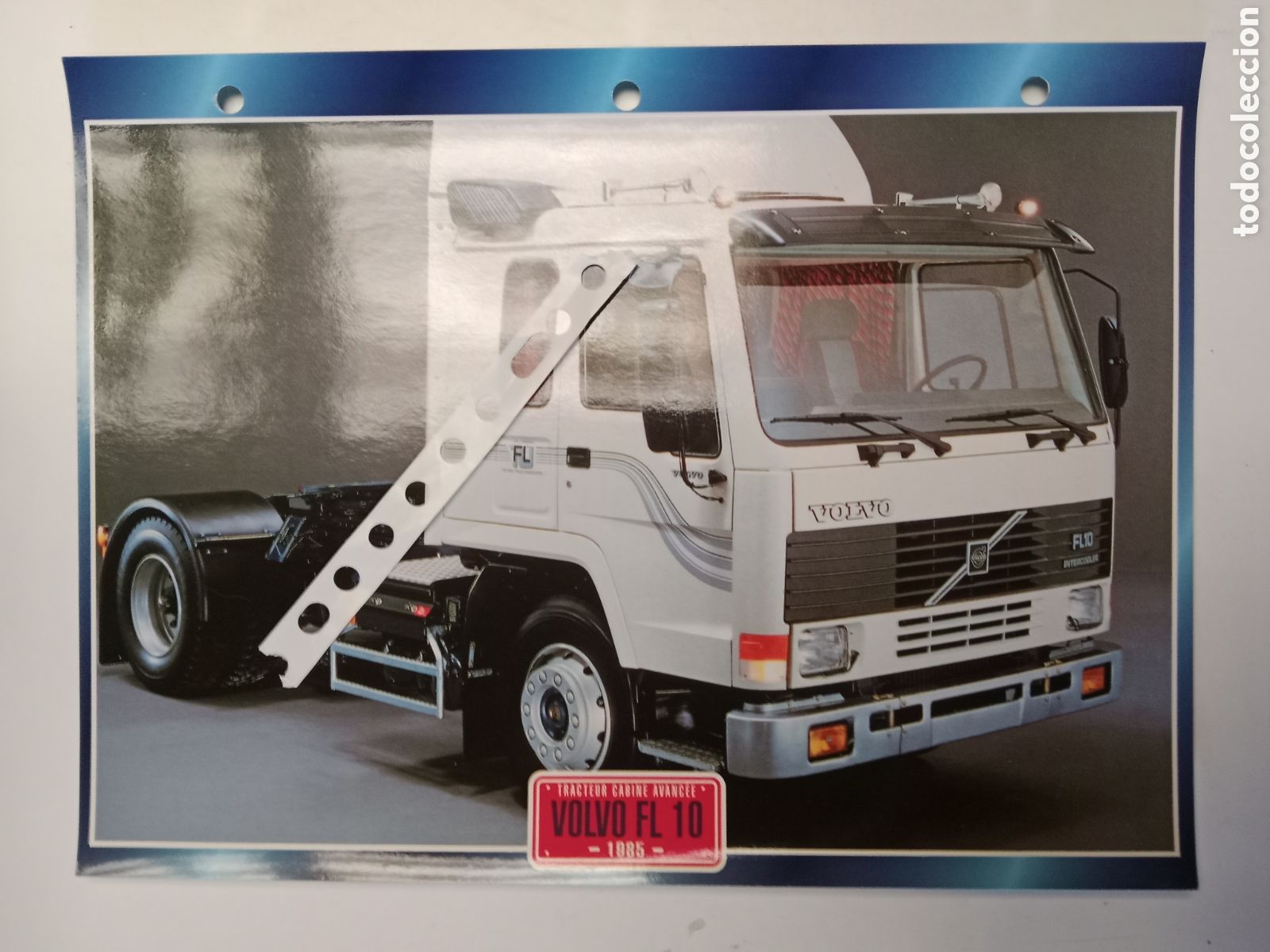 Otros Art&iacute;culos de Coleccionismo en Papel: Ficha cami&oacute;n Volvo FL 10