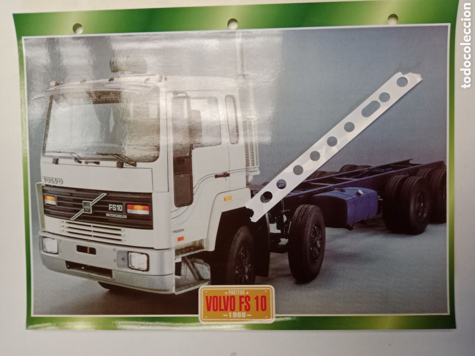 Otros Art&iacute;culos de Coleccionismo en Papel: Ficha cami&oacute;n Volvo FS 10