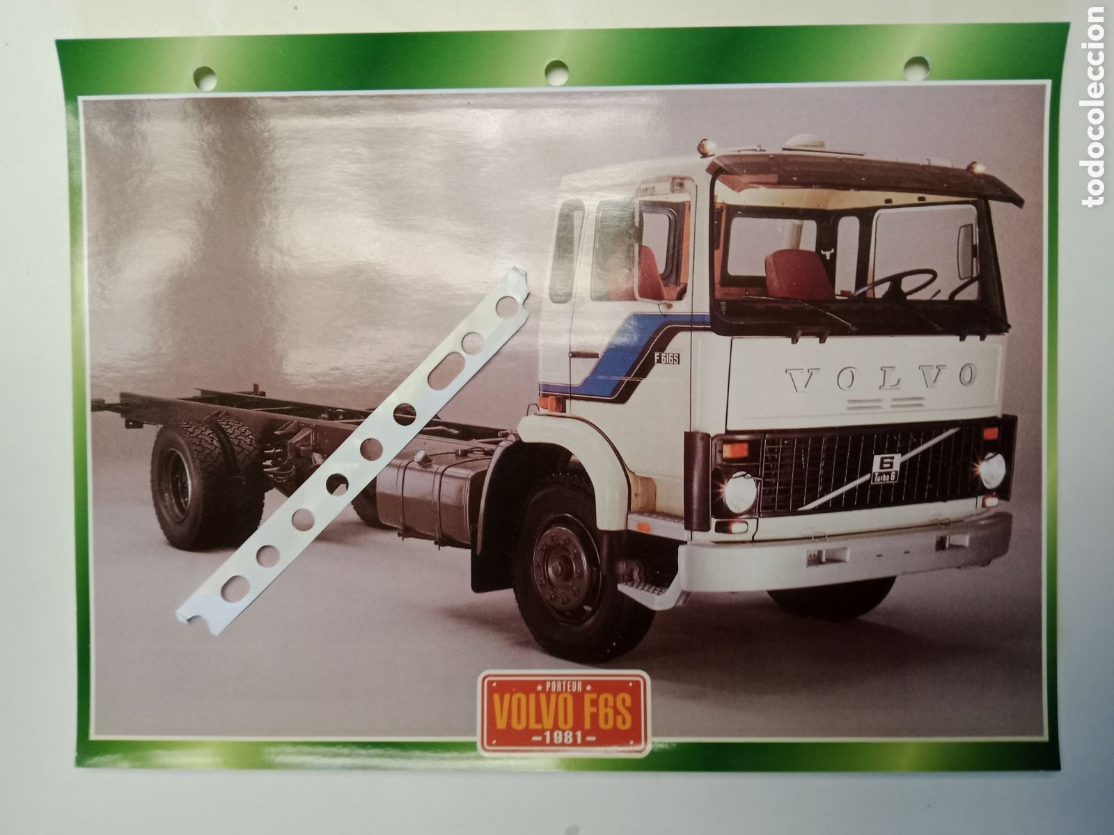 Otros Art&iacute;culos de Coleccionismo en Papel: Ficha cami&oacute;n Volvo F6S