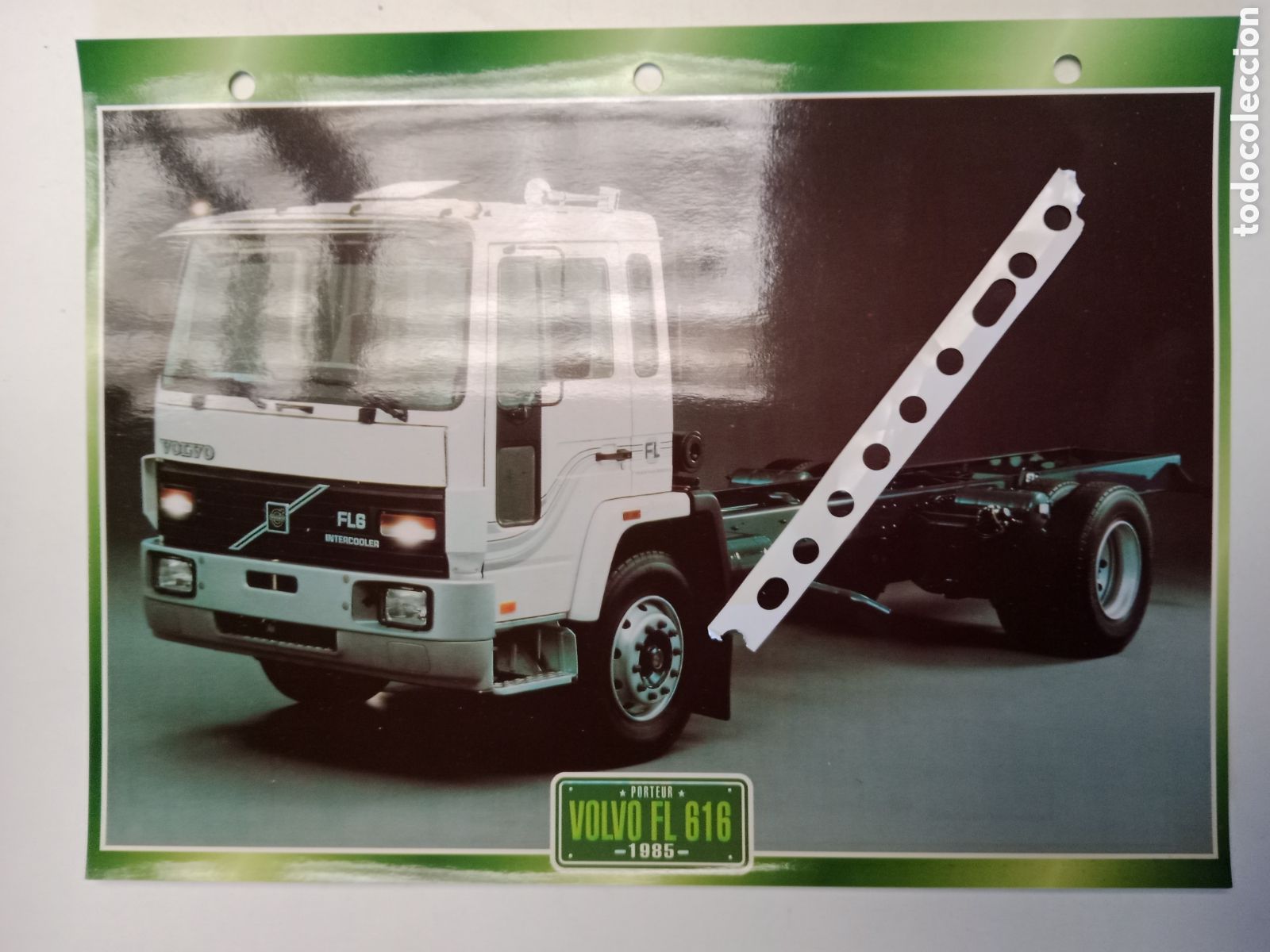 Otros Art&iacute;culos de Coleccionismo en Papel: Ficha cami&oacute;n Volvo FL 616