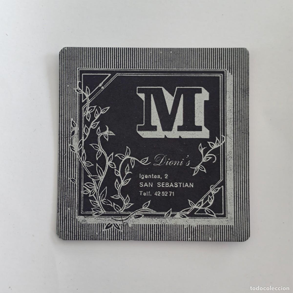 Otros Art&iacute;culos de Coleccionismo en Papel: POSAVASOS - GIPUZKOA / SAN SEBASTIAN - M DIONI'S