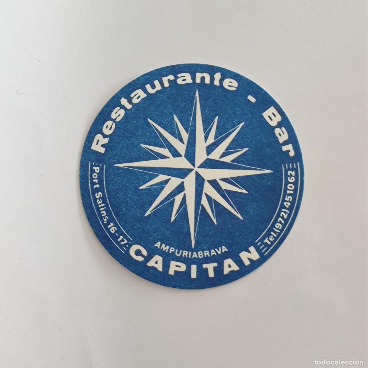 Otros Art&iacute;culos de Coleccionismo en Papel: POSAVASOS - GIRONA / AMPURIABRAVA - CAPITAN RESTAURANTE BAR