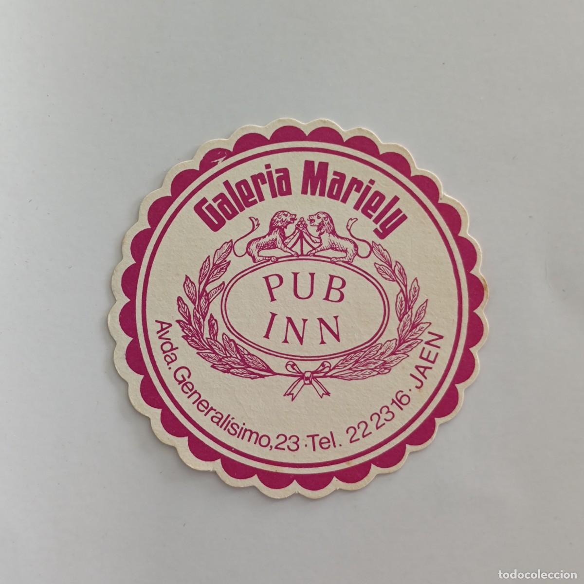 Otros Art&iacute;culos de Coleccionismo en Papel: POSAVASOS - JAEN - GALERIA MARIELY / PUB INN - LEON FAUNA