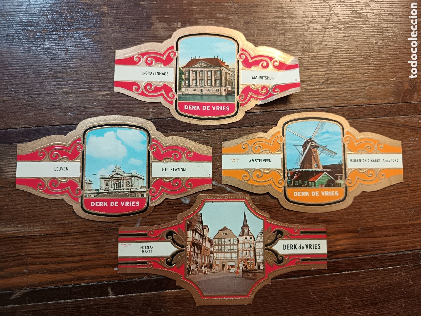 Otros Art&iacute;culos de Coleccionismo en Papel: 4 vitolas de tabaco, serie 224, gran tama&ntilde;o