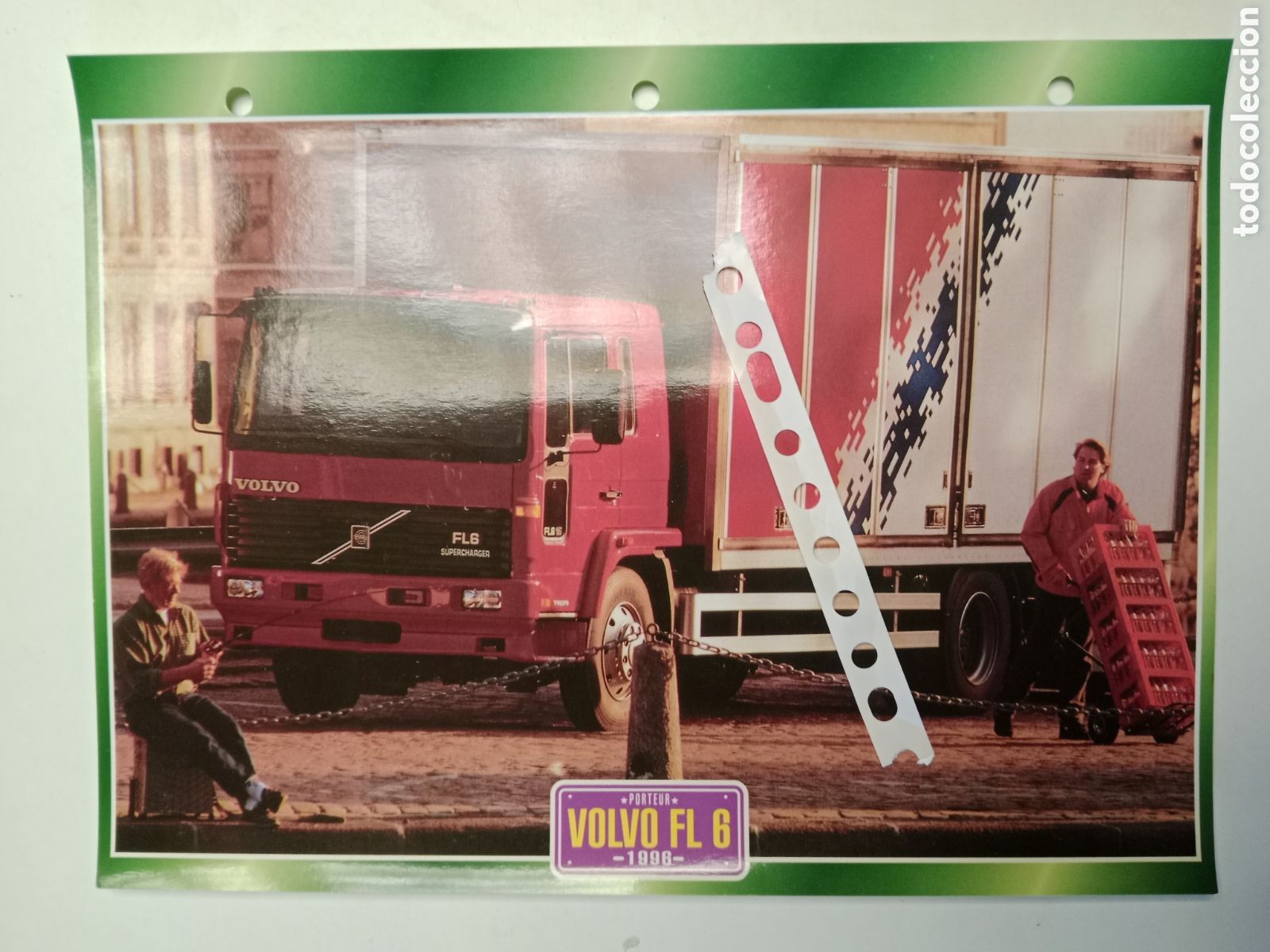 Otros Art&iacute;culos de Coleccionismo en Papel: Ficha cami&oacute;n Volvo FL6