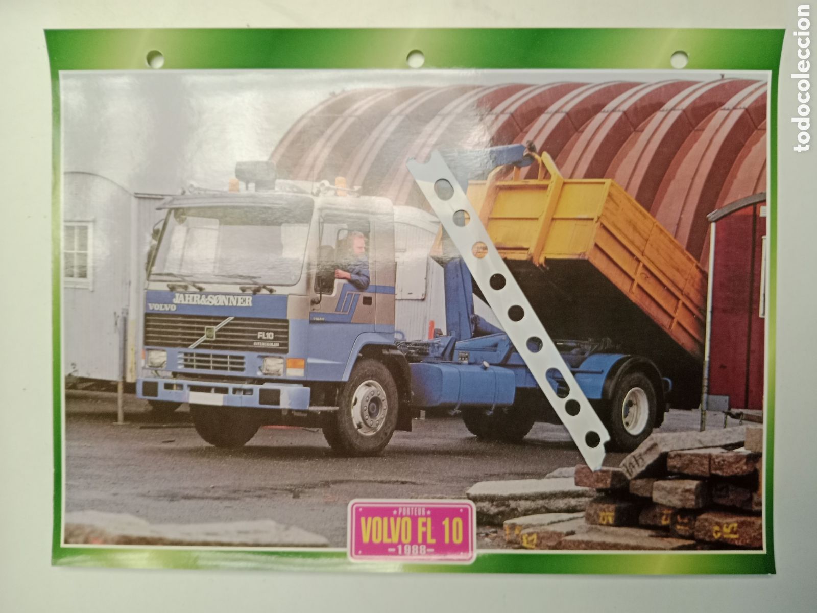 Otros Art&iacute;culos de Coleccionismo en Papel: Ficha cami&oacute;n Volvo FL 10