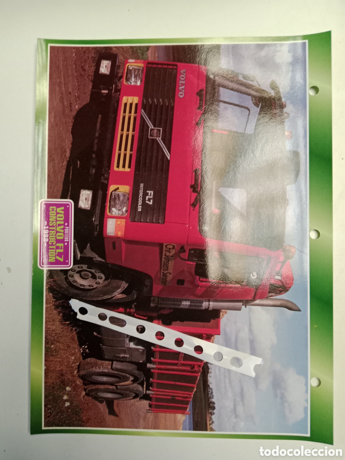 Otros Art&iacute;culos de Coleccionismo en Papel: Ficha cami&oacute;n Volvo FL7