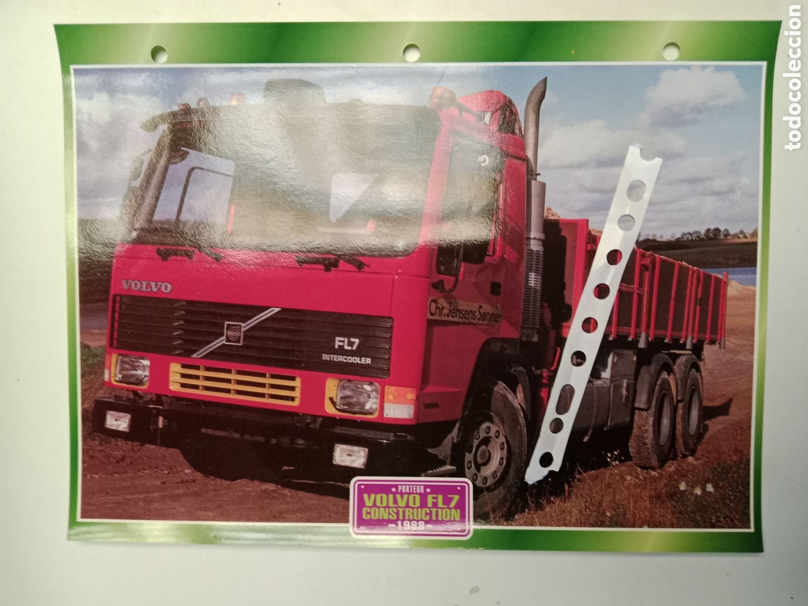 Otros Art&iacute;culos de Coleccionismo en Papel: Ficha cami&oacute;n Volvo FL7