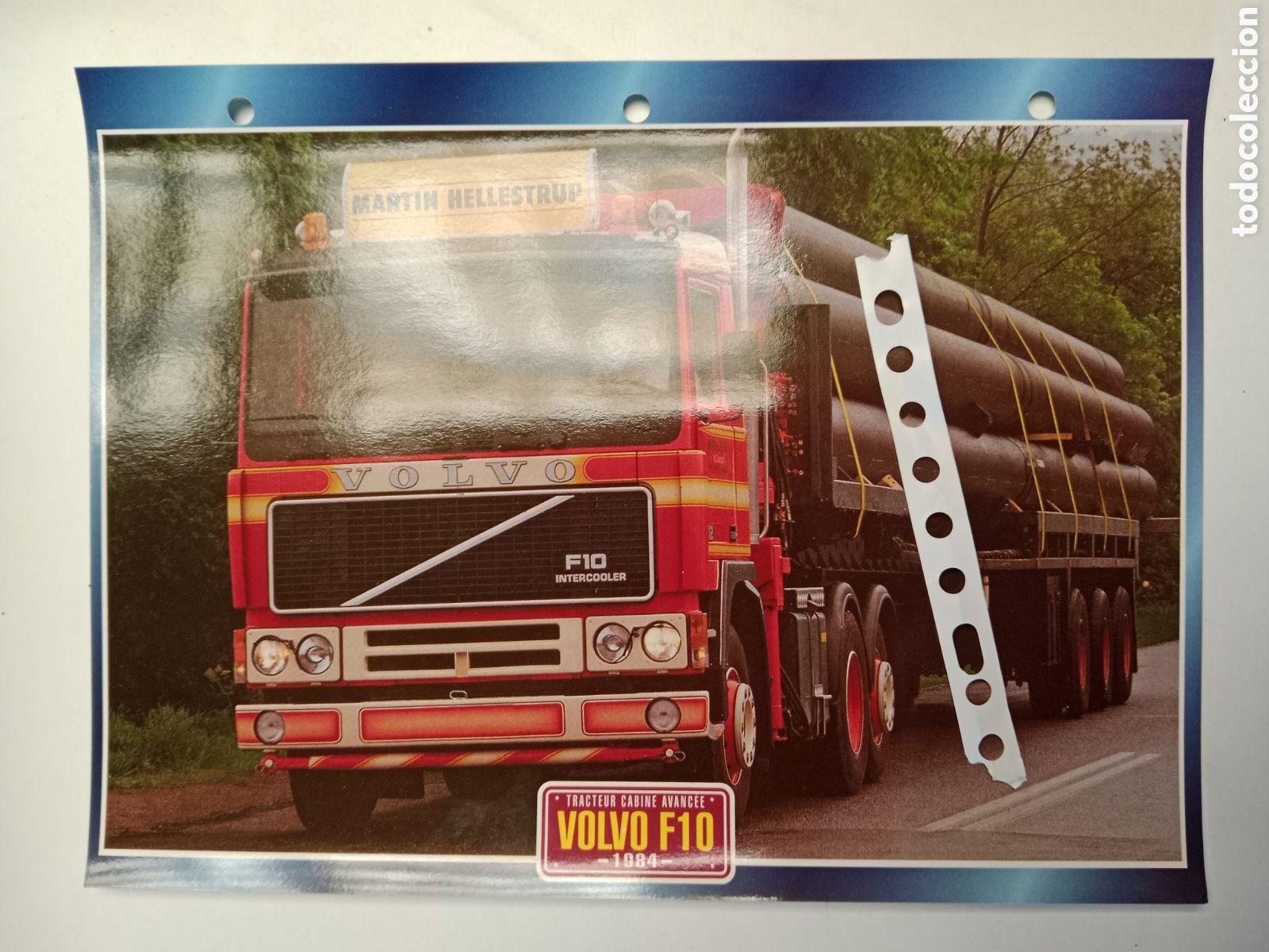 Otros Art&iacute;culos de Coleccionismo en Papel: Ficha cami&oacute;n Volvo F10