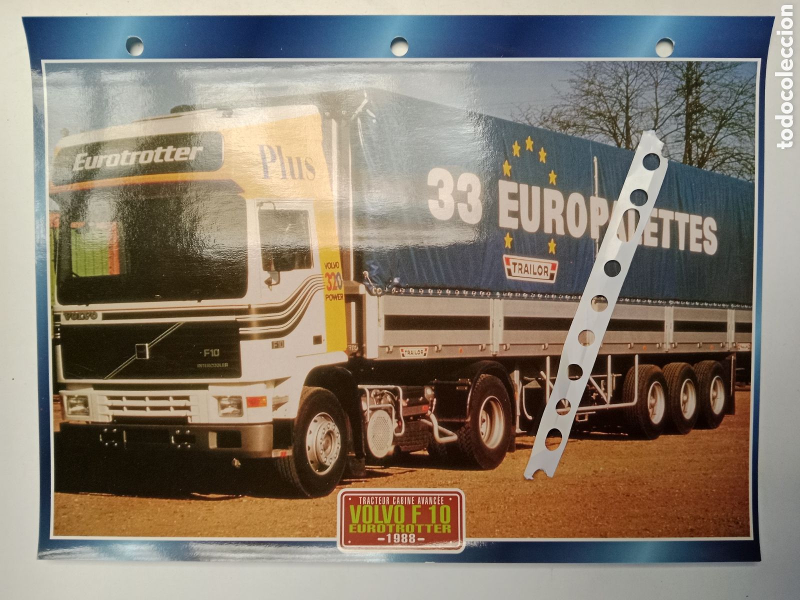 Otros Art&iacute;culos de Coleccionismo en Papel: Ficha cami&oacute;n Volvo F 10
