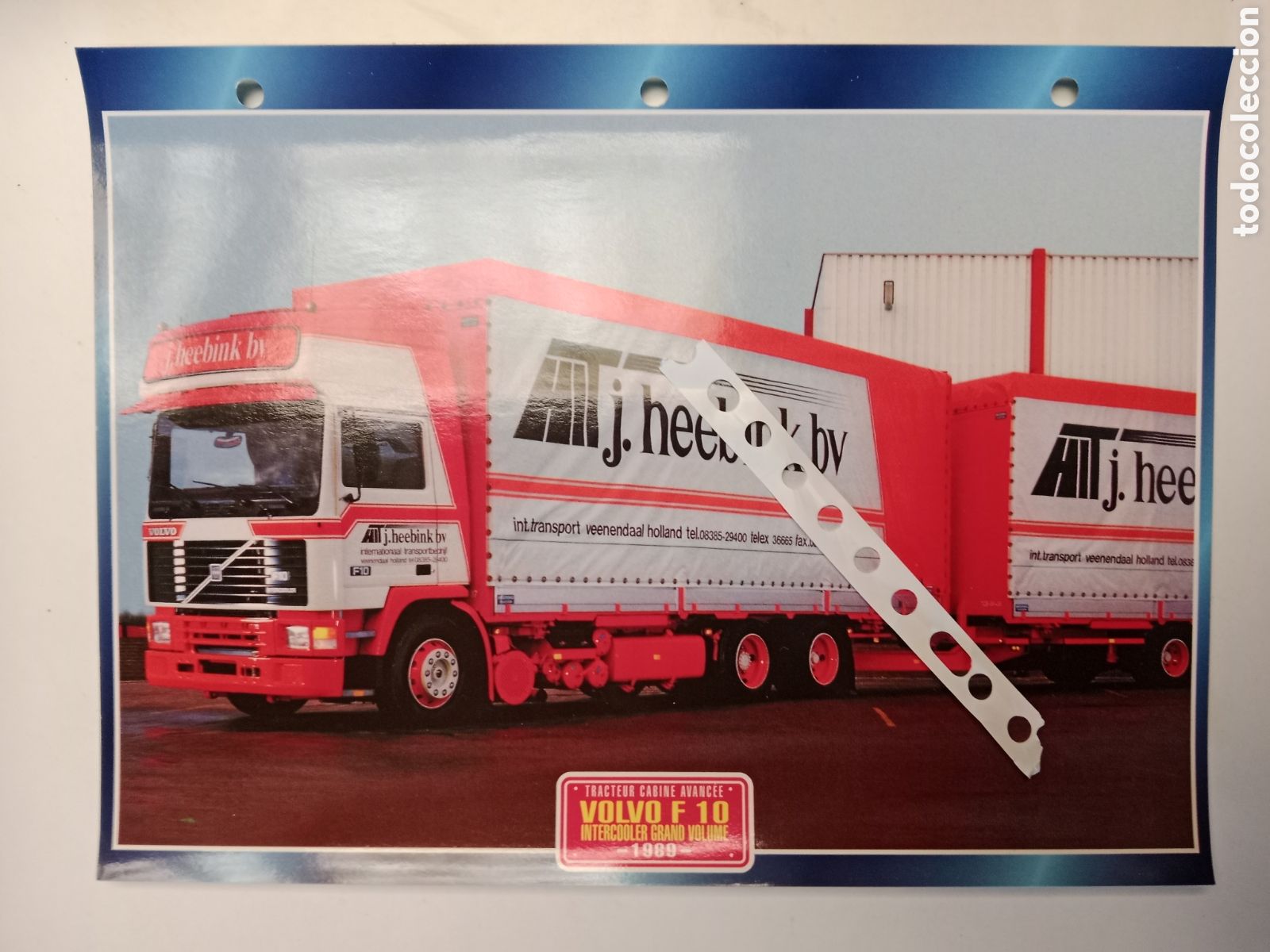 Otros Art&iacute;culos de Coleccionismo en Papel: Ficha cami&oacute;n Volvo F 10