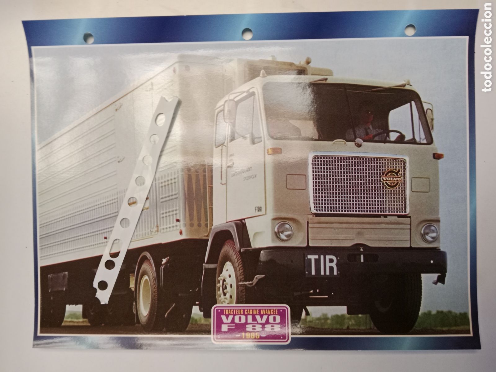 Otros Art&iacute;culos de Coleccionismo en Papel: Ficha cami&oacute;n Volvo F 88