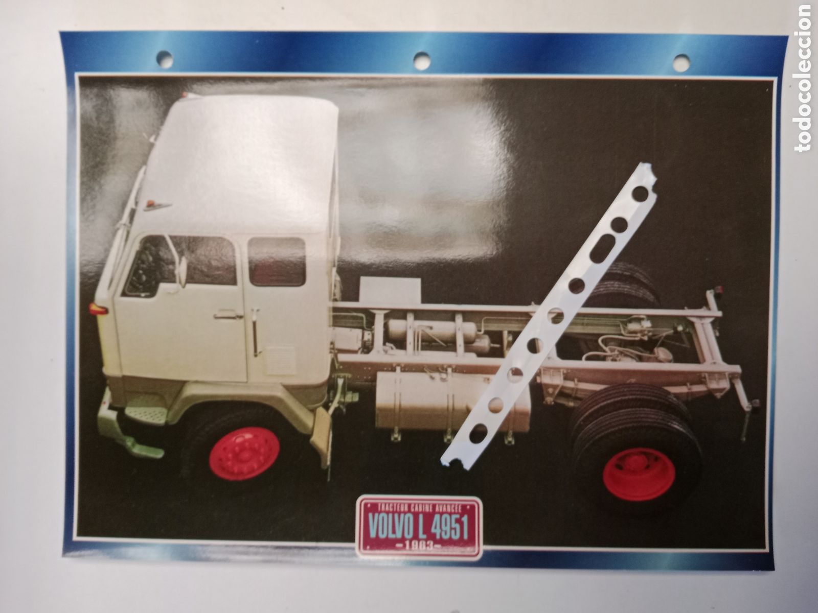 Otros Art&iacute;culos de Coleccionismo en Papel: Ficha cami&oacute;n Volvo L 4951