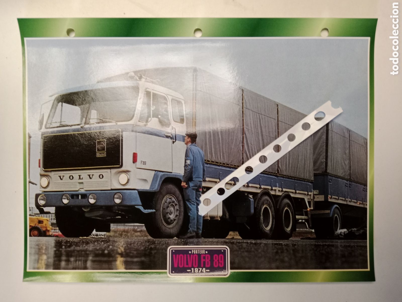 Otros Art&iacute;culos de Coleccionismo en Papel: Ficha cami&oacute;n Volvo FB 89