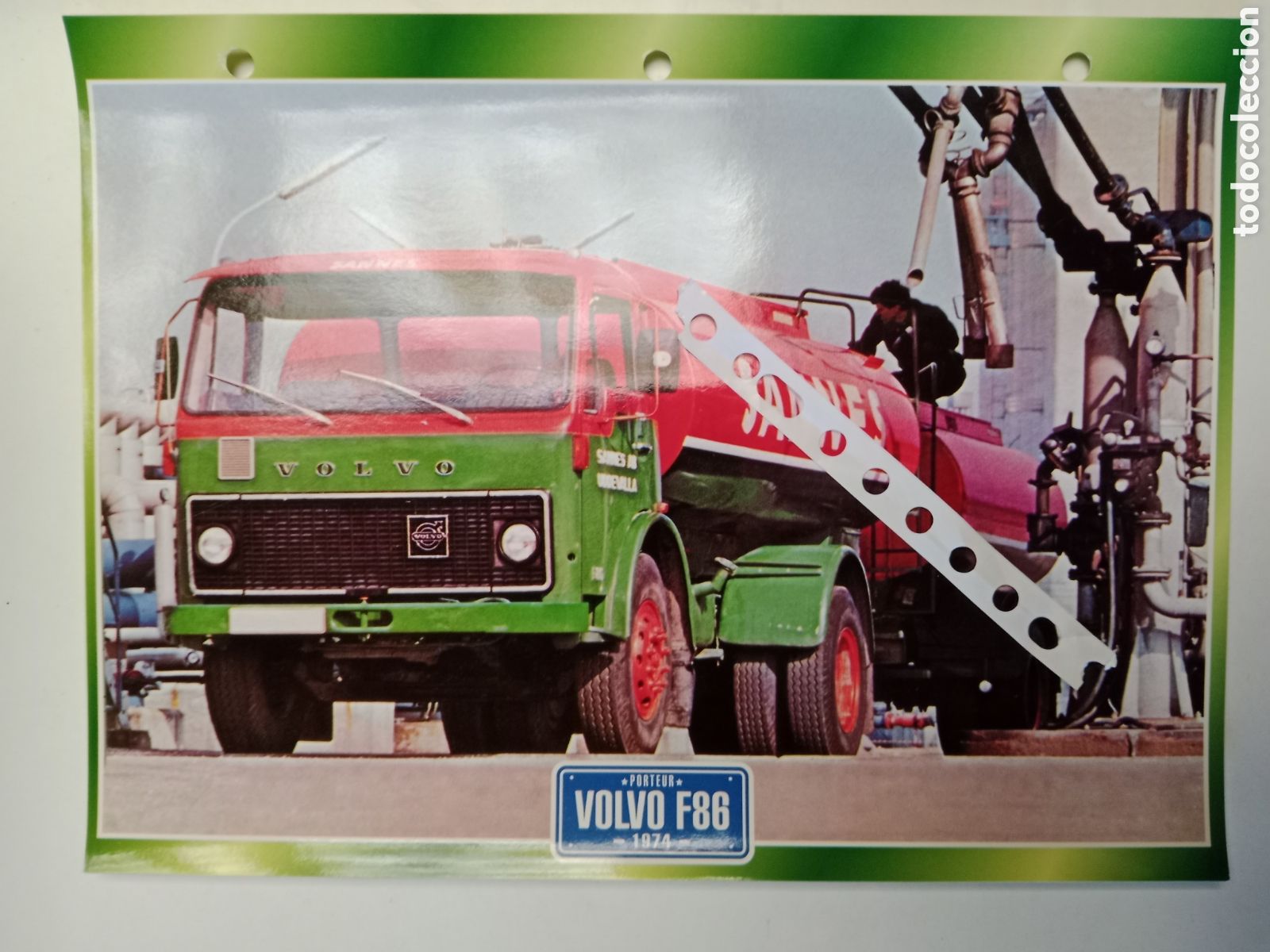 Otros Art&iacute;culos de Coleccionismo en Papel: Ficha cami&oacute;n Volvo F 86