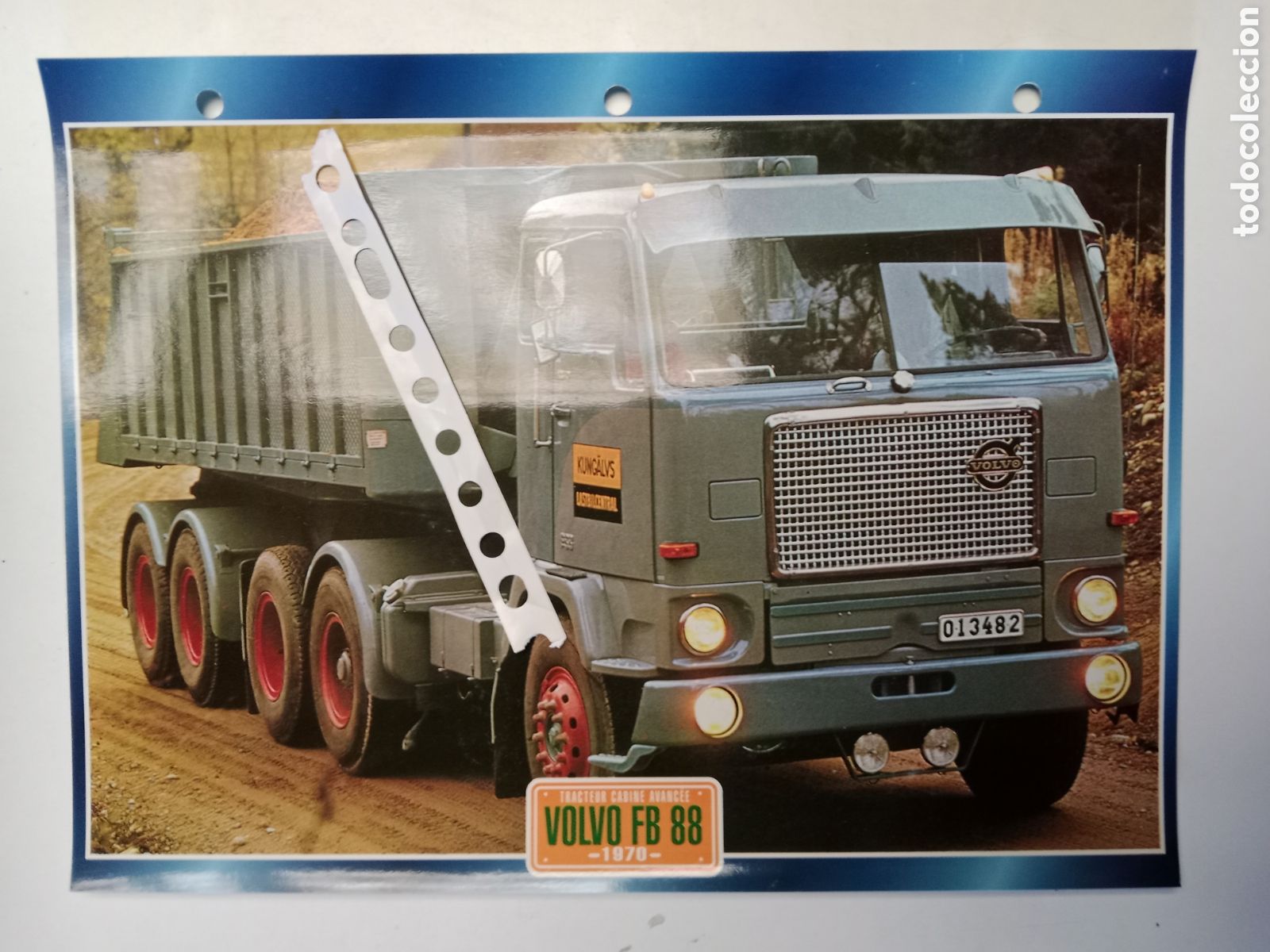 Otros Art&iacute;culos de Coleccionismo en Papel: Ficha cami&oacute;n Volvo FB 88