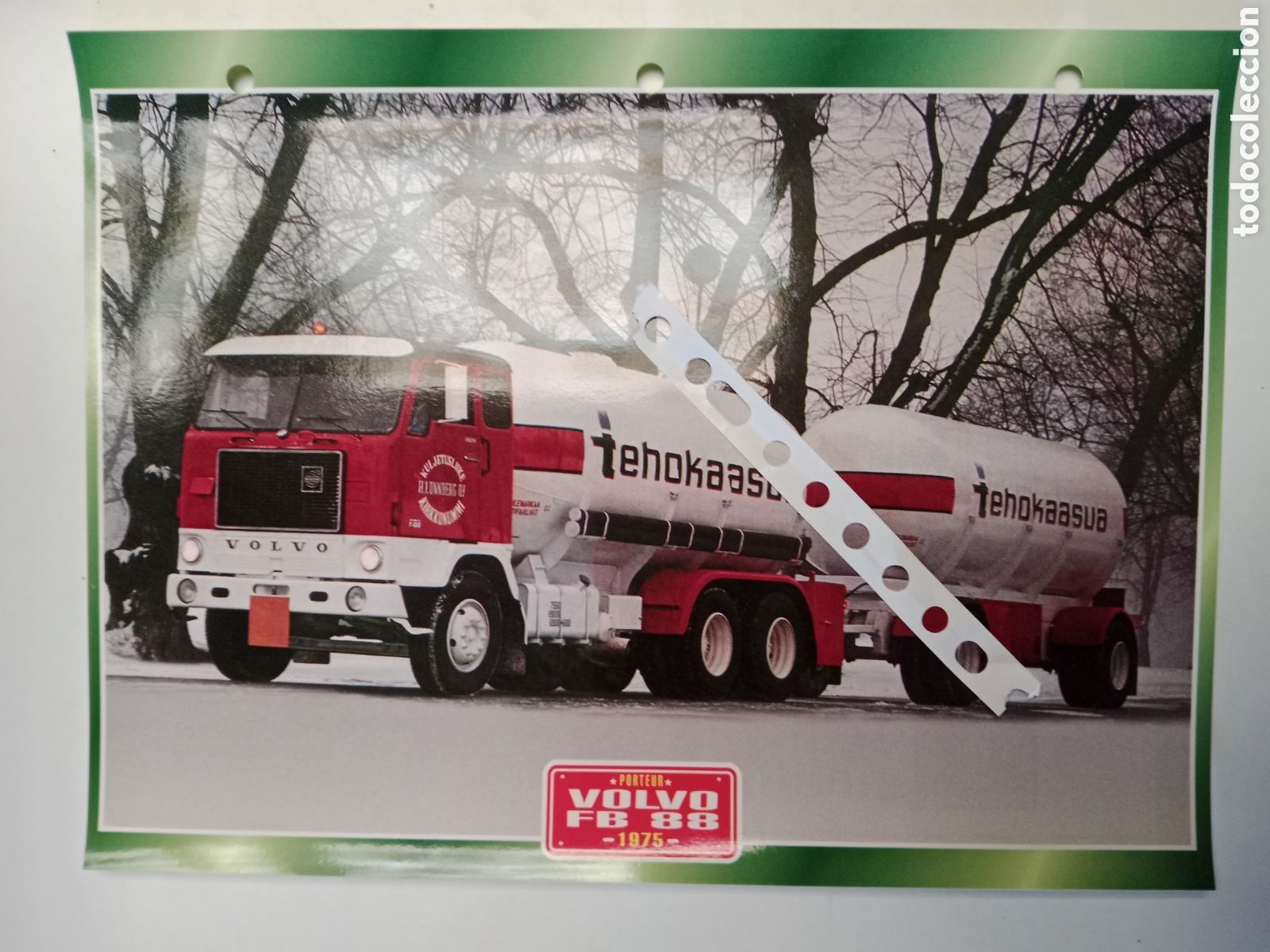 Otros Art&iacute;culos de Coleccionismo en Papel: Ficha cami&oacute;n Volvo FB 88