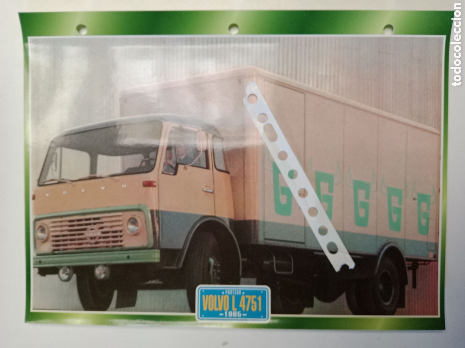Otros Art&iacute;culos de Coleccionismo en Papel: Ficha cami&oacute;n Volvo L 4751