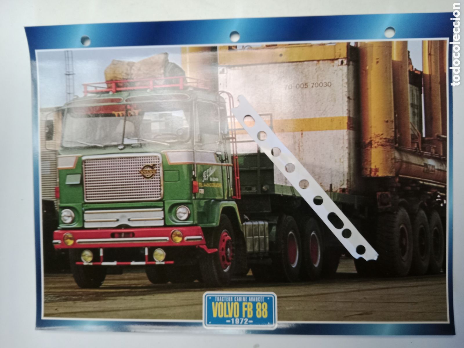 Otros Art&iacute;culos de Coleccionismo en Papel: Ficha cami&oacute;n Volvo FB 88