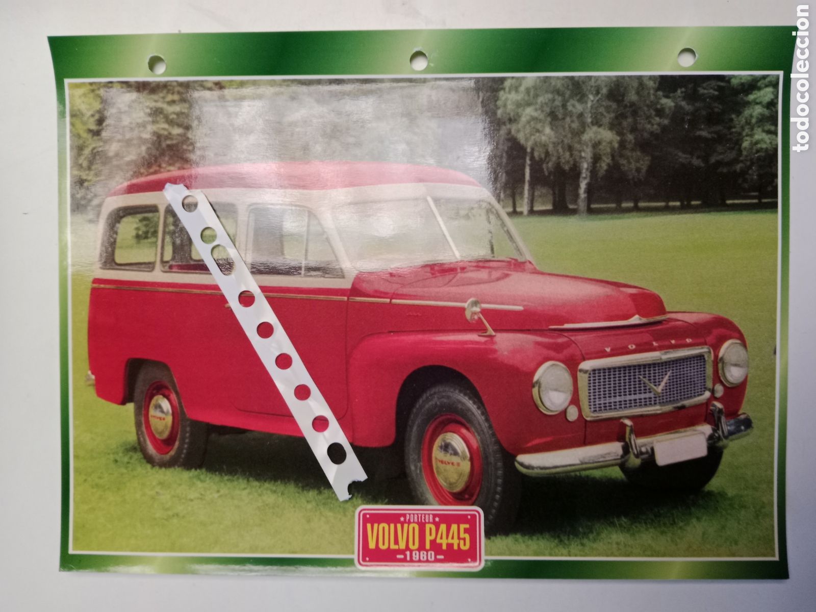 Otros Art&iacute;culos de Coleccionismo en Papel: Ficha furgoneta Volvo P 445