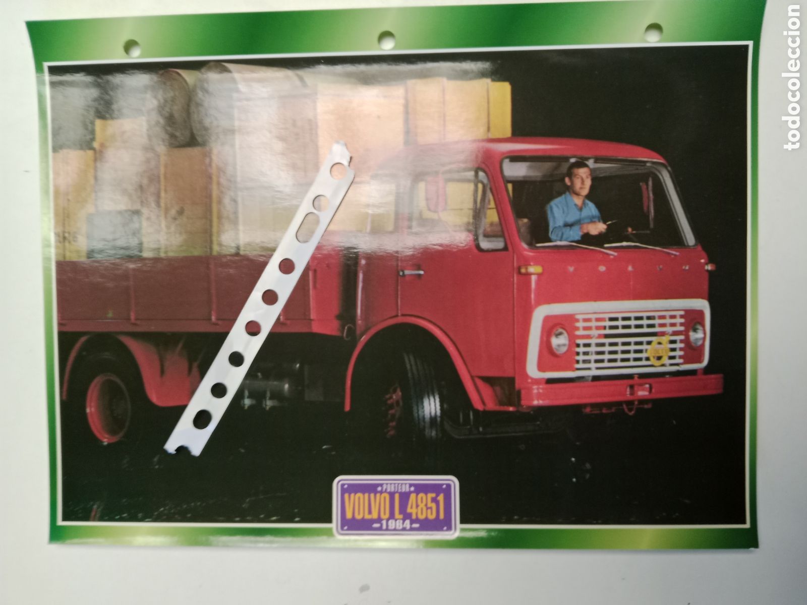 Otros Art&iacute;culos de Coleccionismo en Papel: Ficha cami&oacute;n Volvo L 4851