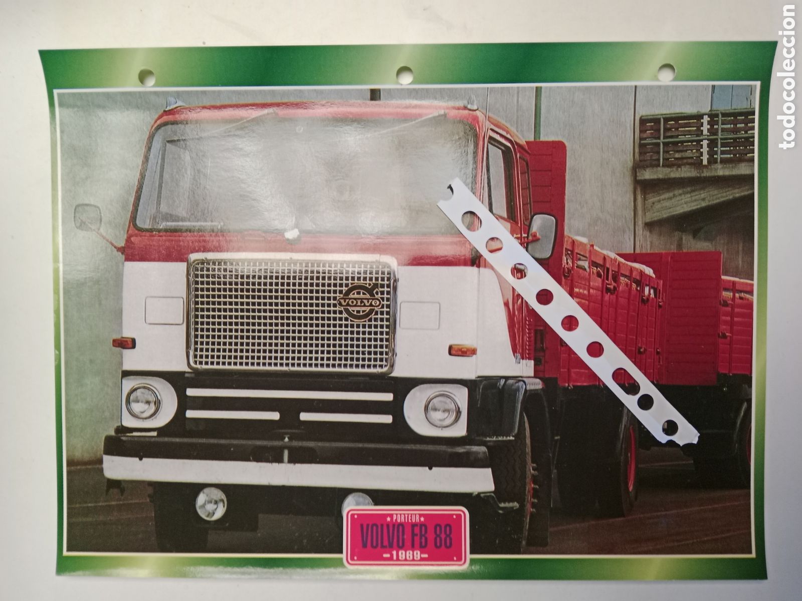 Otros Art&iacute;culos de Coleccionismo en Papel: Ficha cami&oacute;n Volvo FB 88