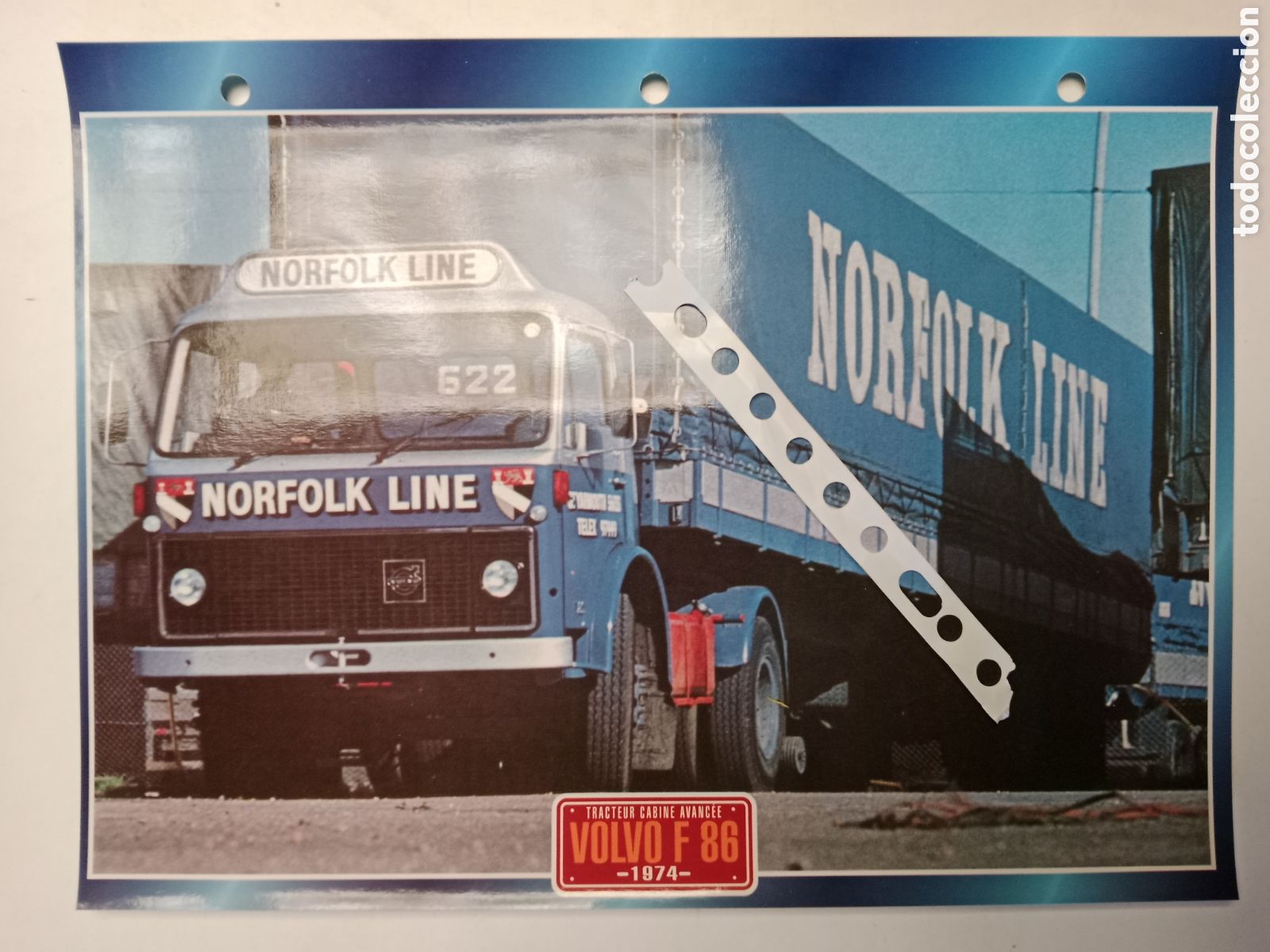 Otros Art&iacute;culos de Coleccionismo en Papel: Ficha cami&oacute;n Volvo F 86