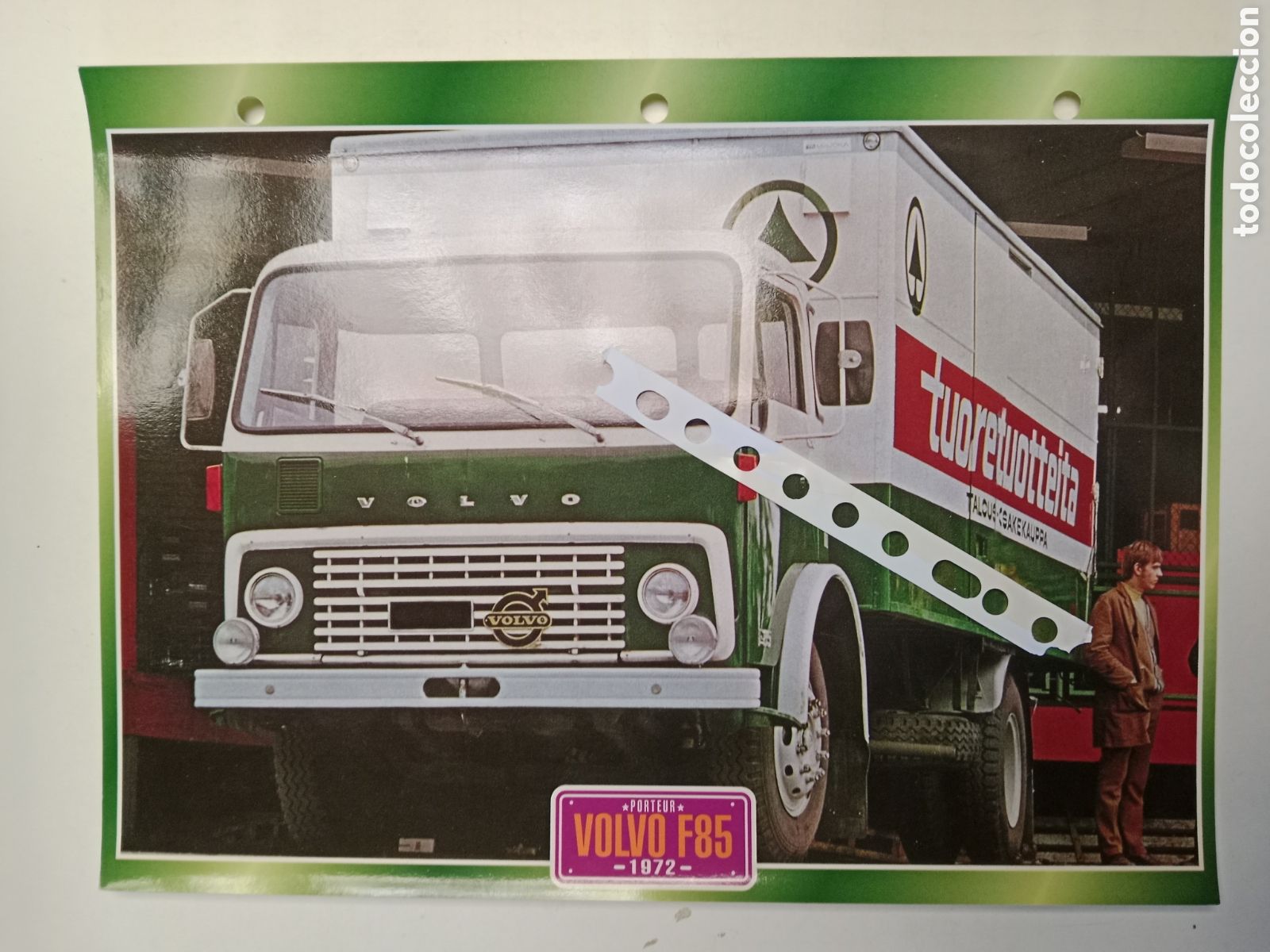 Collectionnisme Papier divers: Ficha cami&oacute;n Volvo F 85