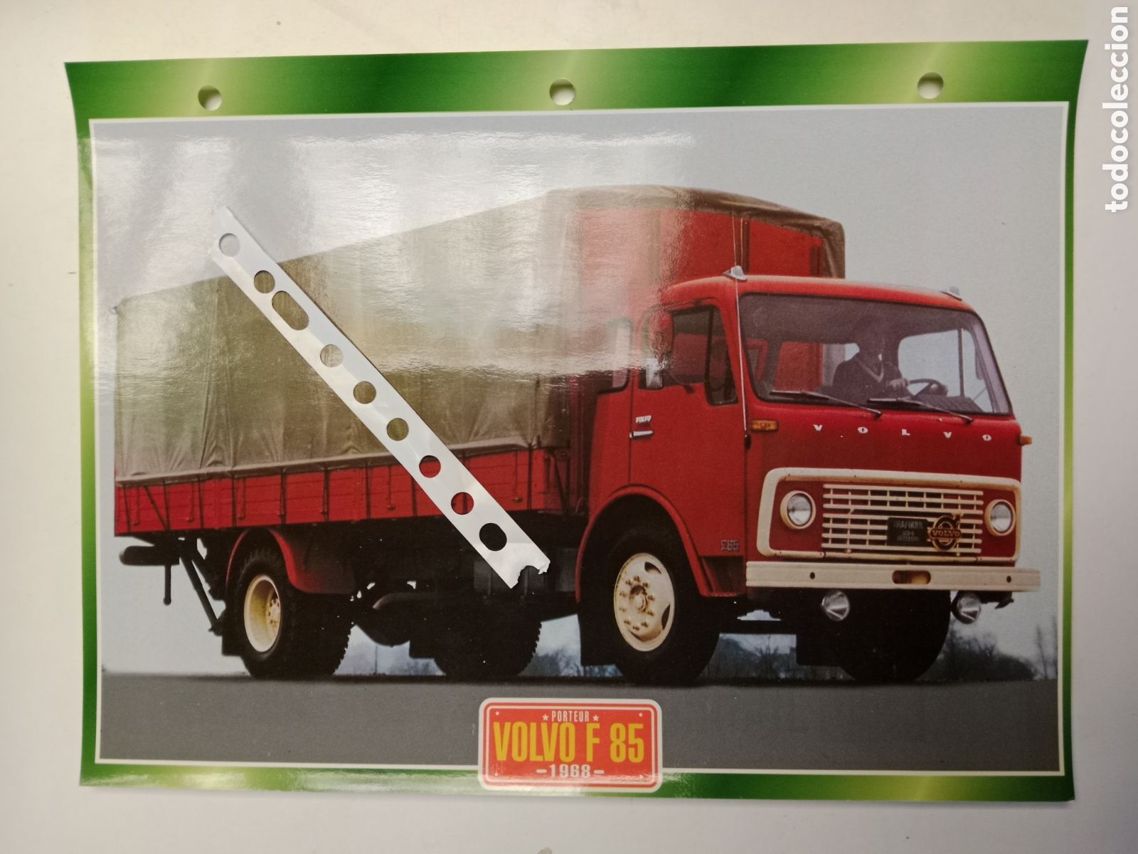 Otros Art&iacute;culos de Coleccionismo en Papel: Ficha cami&oacute;n Volvo F 85