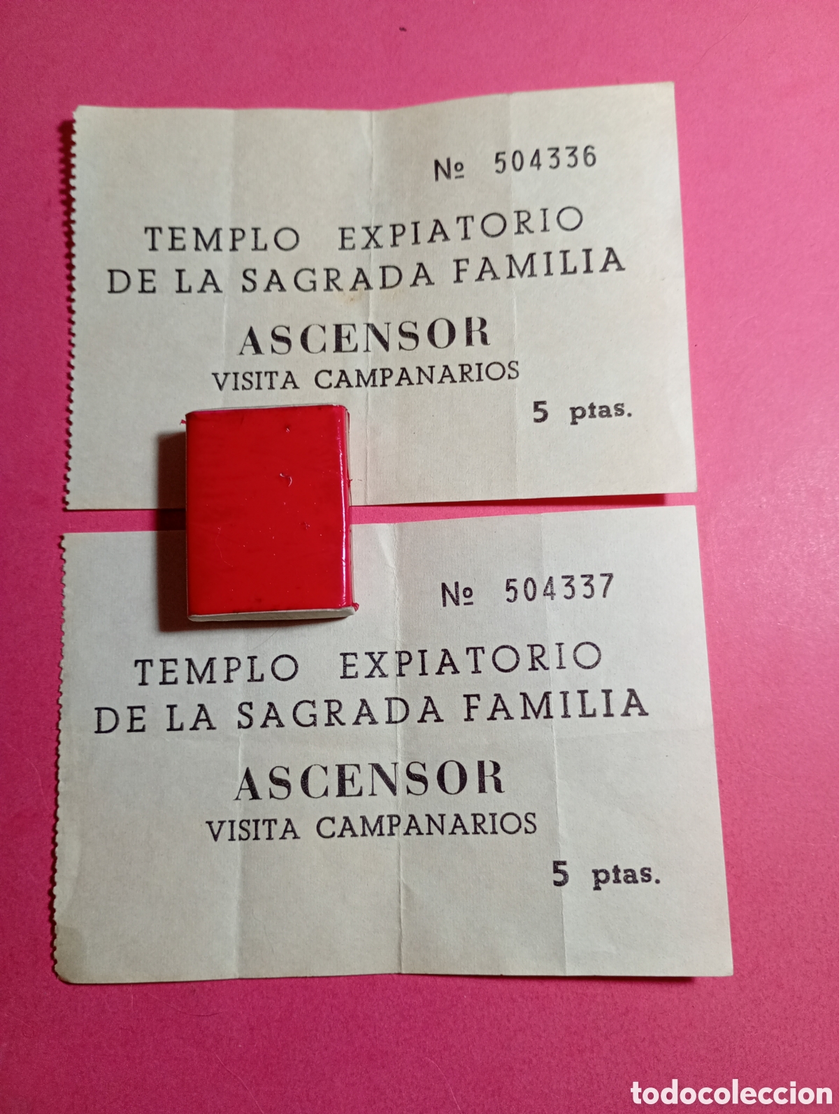 Otros Art&iacute;culos de Coleccionismo en Papel: BARCELONA SAGRADA FAMILIA 2 PARES DE ENTRADAS EXPOSICI&Oacute;N Y ASCENSOR VISITA CAMPANARIOS