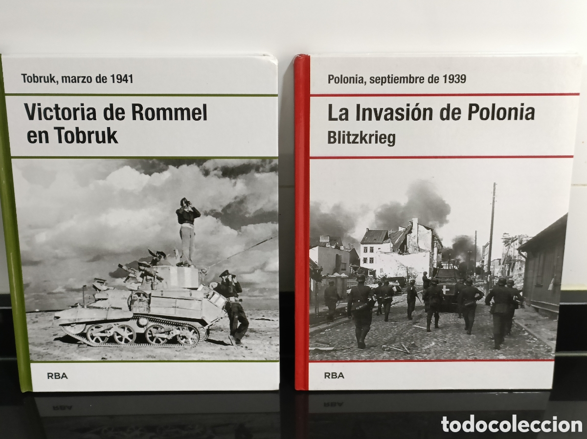 Otros Art&iacute;culos de Coleccionismo en Papel: 2 libros &rdquo;Victoria de Rommel en Tobruk&rdquo; y &rdquo;La Invasi&oacute;n de Polonia Blitzkrieg&rdquo;