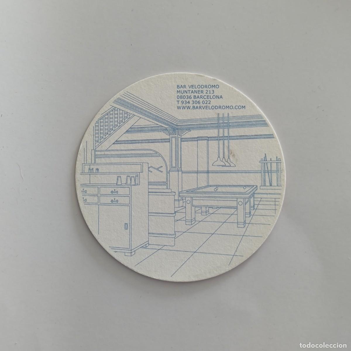 Otros Art&iacute;culos de Coleccionismo en Papel: POSAVASOS - BARCELONA - BAR VELODROMO - BILLAR DEPORTES