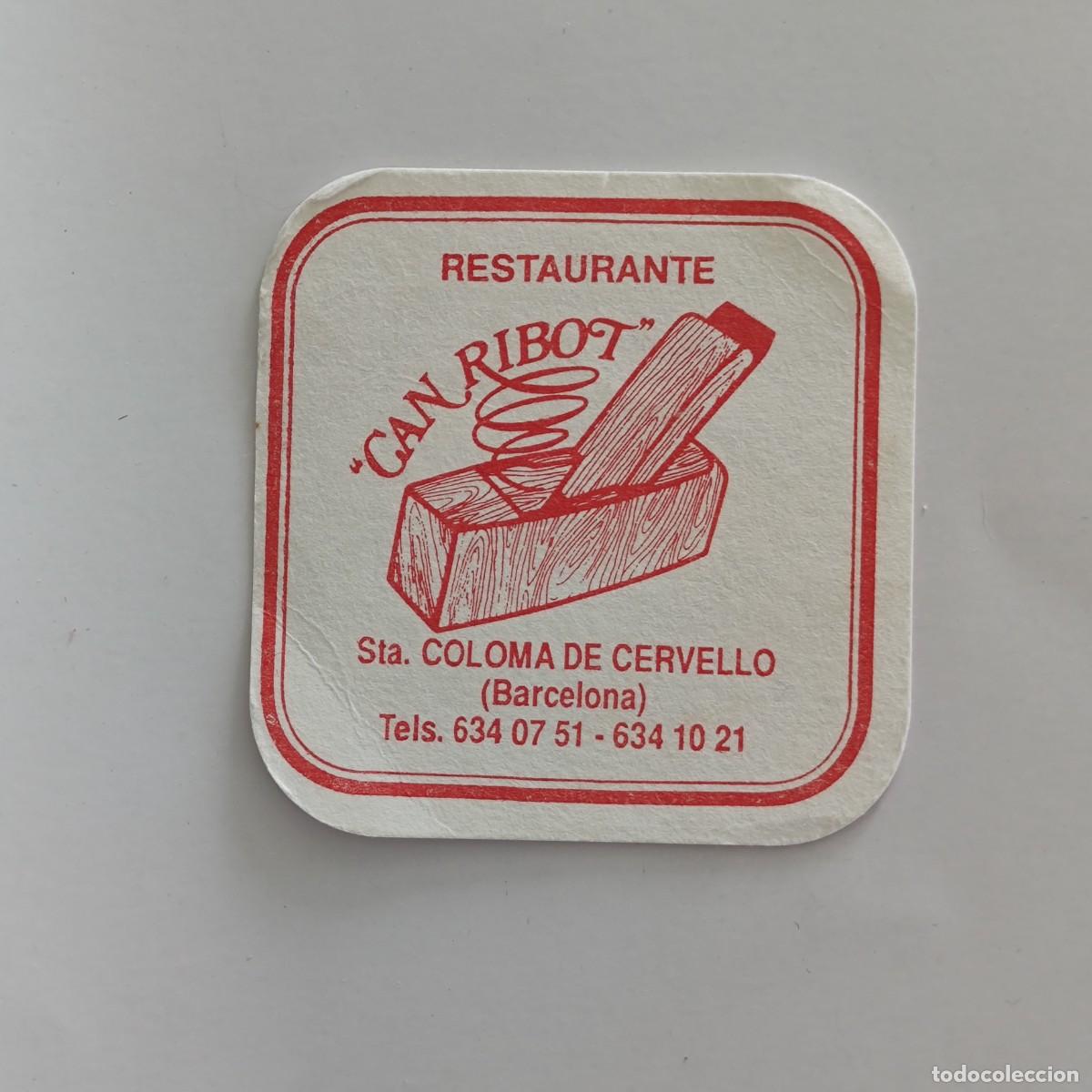 Otros Art&iacute;culos de Coleccionismo en Papel: POSAVASOS - BARCELONA / STA. COLOMA DE CERVELLO - CAN RIBOT RESTAURANTE - CEPILLO CARPINTERIA