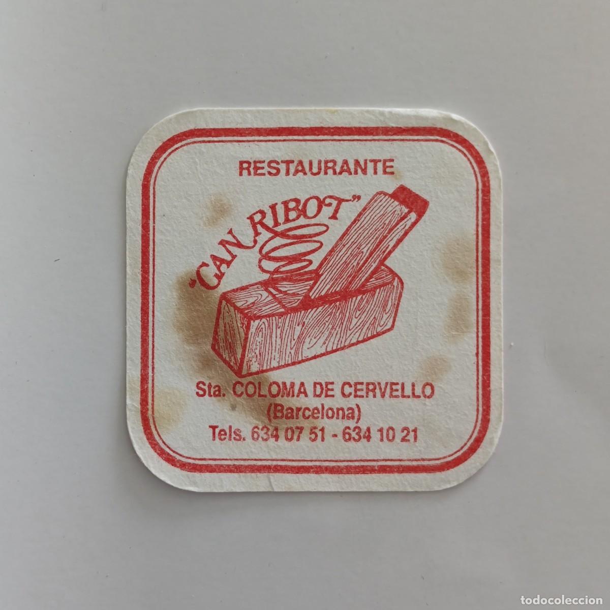 Otros Art&iacute;culos de Coleccionismo en Papel: POSAVASOS - BARCELONA / STA. COLOMA DE CERVELLO - CAN RIBOT RESTAURANTE - CEPILLO CARPINTERIA